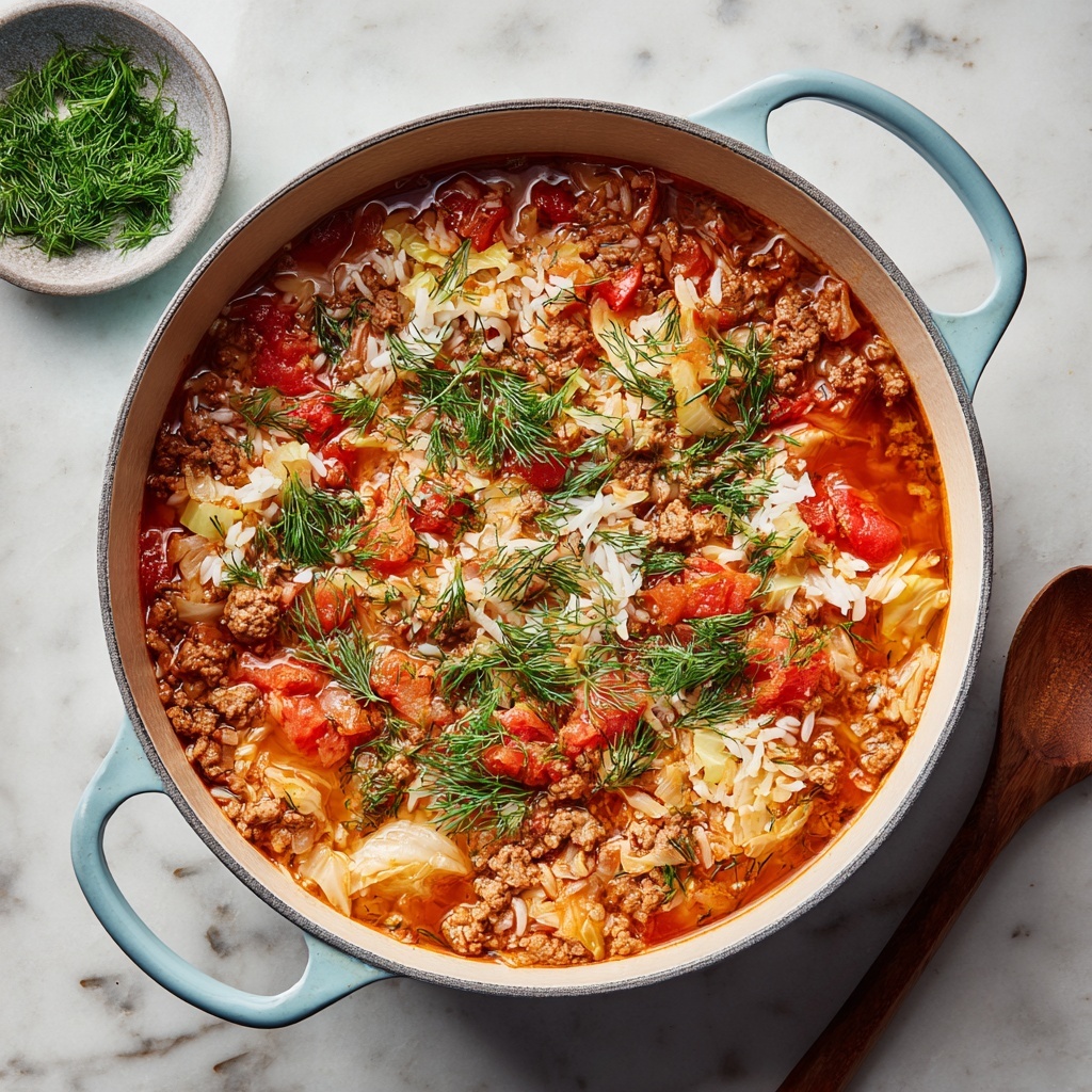 Mediterranean-Style Unstuffed Cabbage Rolls Recipe - Recipe Image