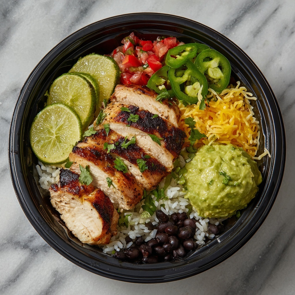 One Pan Chicken Burrito Bowl Recipe - Recipe Image