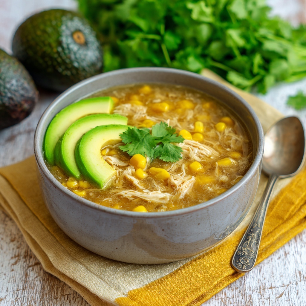 Green Chili Chicken Soup Recipe - Recipe Image