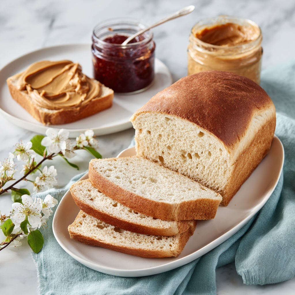 White Homemade Bread Recipe - Recipe Image