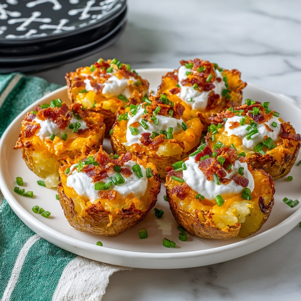 Cheesy Baked Potato Cups Recipe - Recipe Image