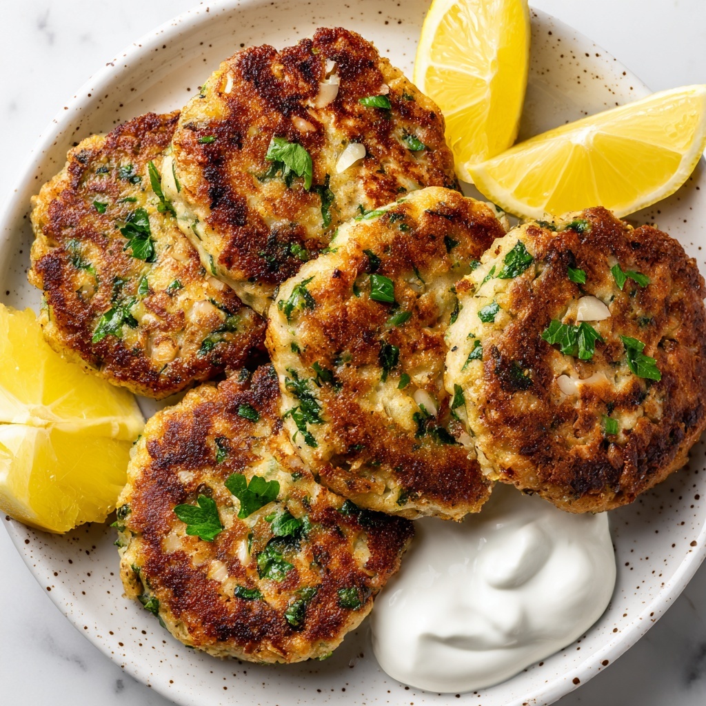 Salmon Cakes with Lemon and Parsley Recipe - Recipe Image