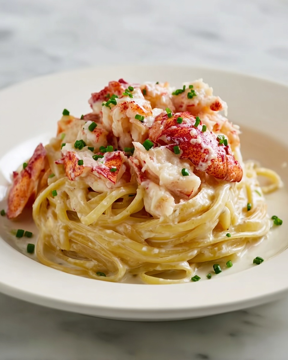 Lobster Pasta with Cream Sauce Recipe - Recipe Image