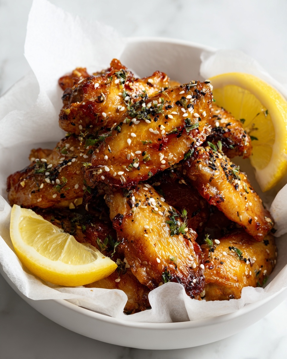 Honey Lemon Pepper Wings Recipe - Recipe Image