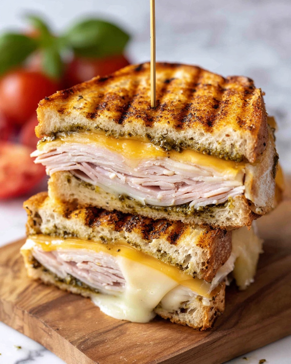 Easy Turkey Basil Pesto Panini Recipe - Recipe Image