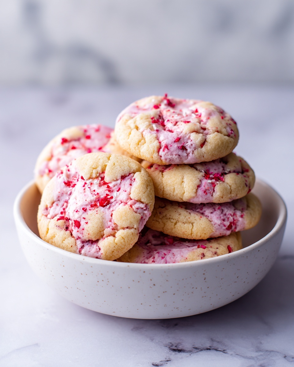Strawberry Banana Pudding Cookies with Cheesecake Dip Recipe - Recipe Image