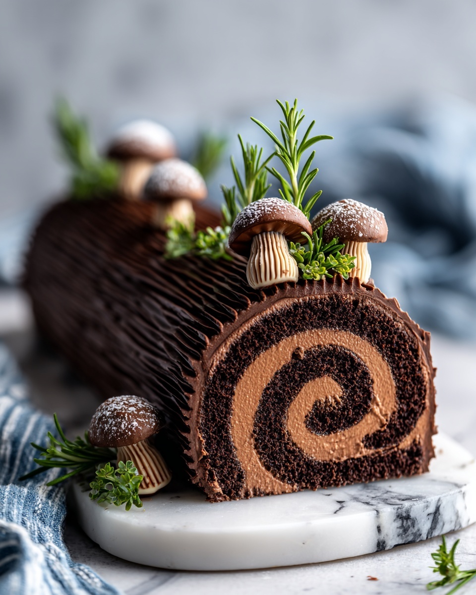 Bûche de Noël (Yule Log) Recipe - Recipe Image
