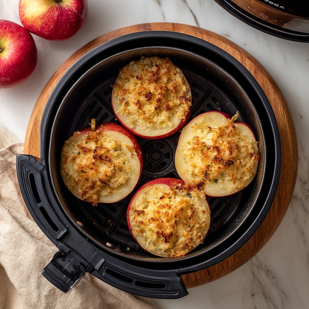 Air Fryer Baked Apples with Nuts, Raisins, and Spices Recipe - Recipe Image