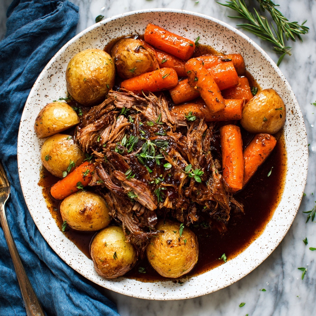 Slow Cooker Pot Roast with Vegetables Recipe - Recipe Image