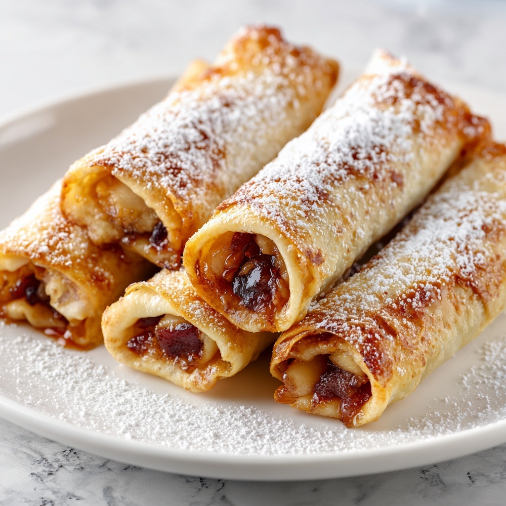 Crispy Apple Pie Egg Rolls Recipe - Recipe Image
