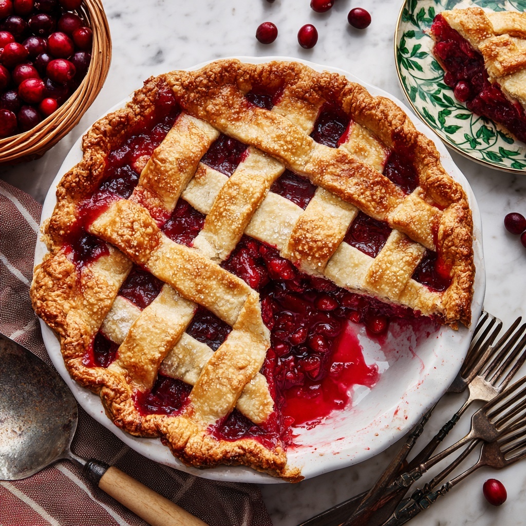 Braided Cranberry-Orange Pie Recipe - Recipe Image