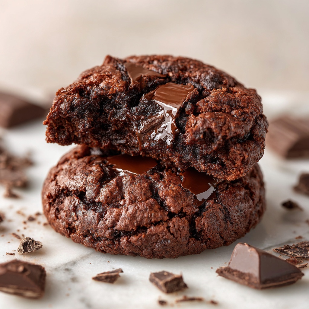 Chocolate Fudge Cookies Recipe - Recipe Image