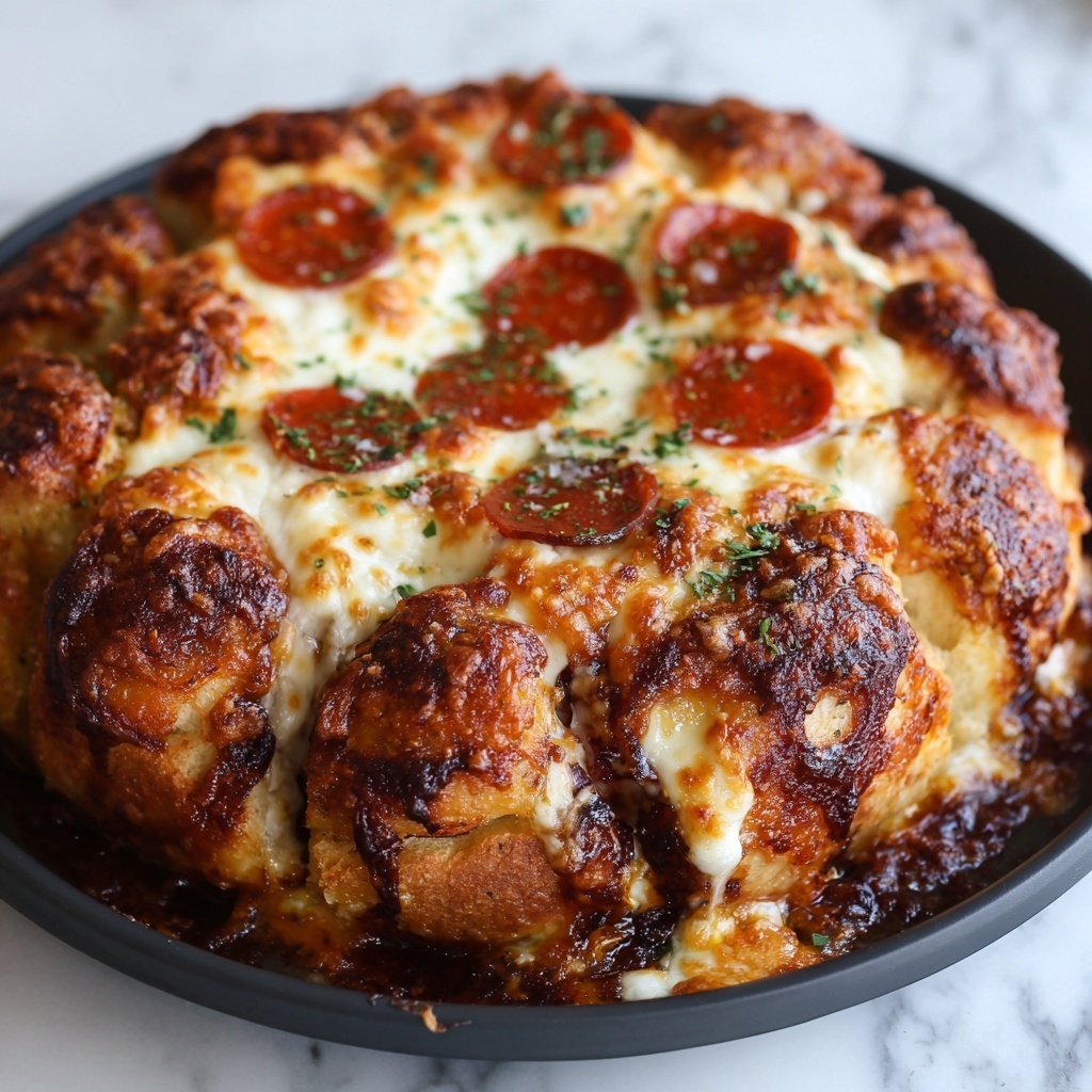 Pepperoni Pizza Monkey Bread Recipe - Recipe Image
