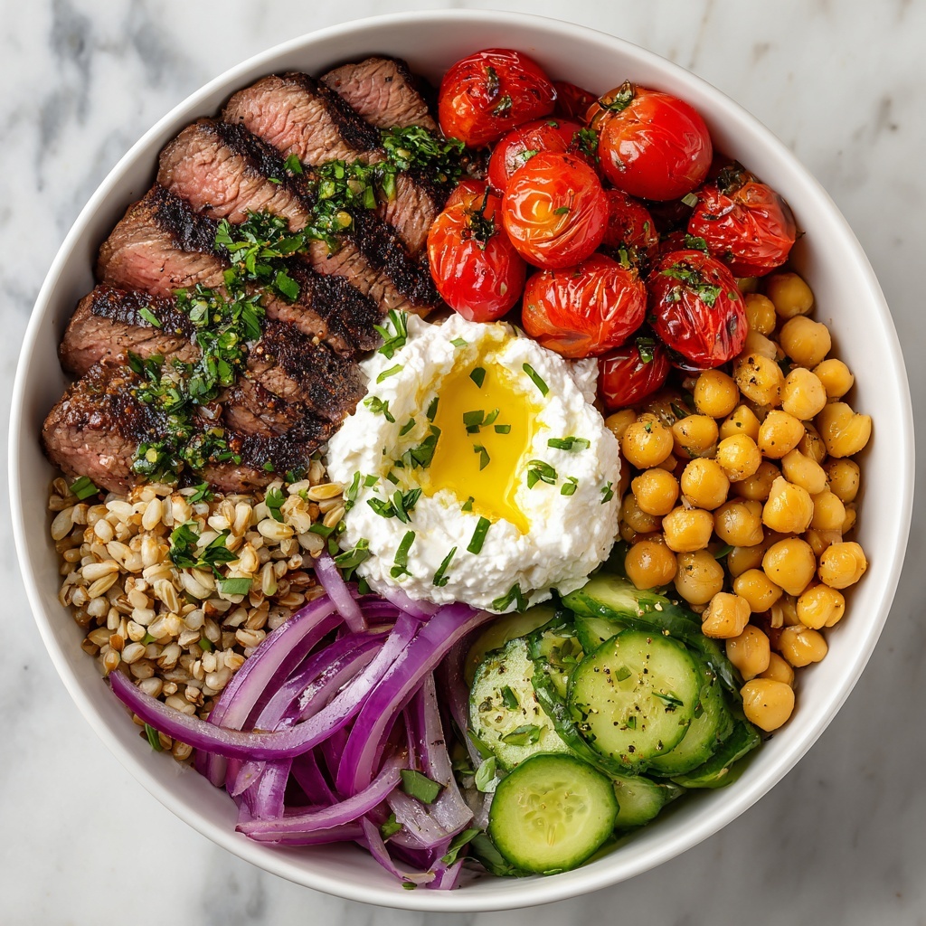 Mediterranean Steak Bowl Recipe - Recipe Image