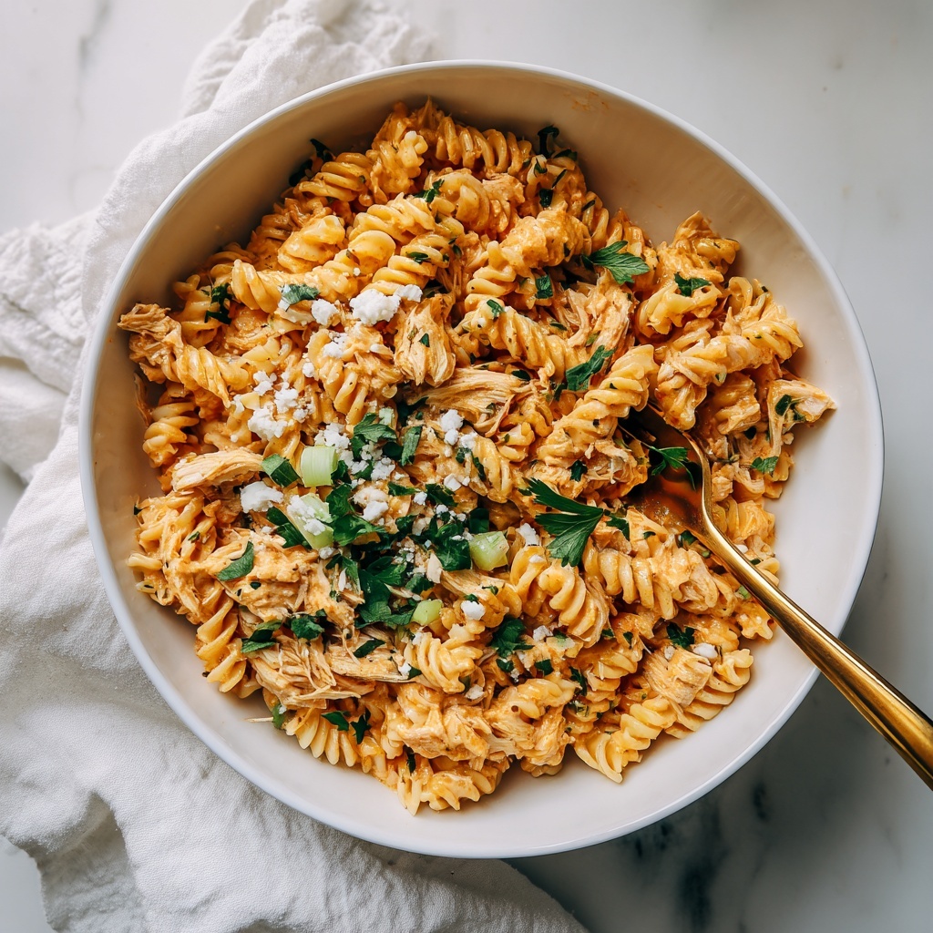 Buffalo Chicken Pasta Salad Recipe - Recipe Image