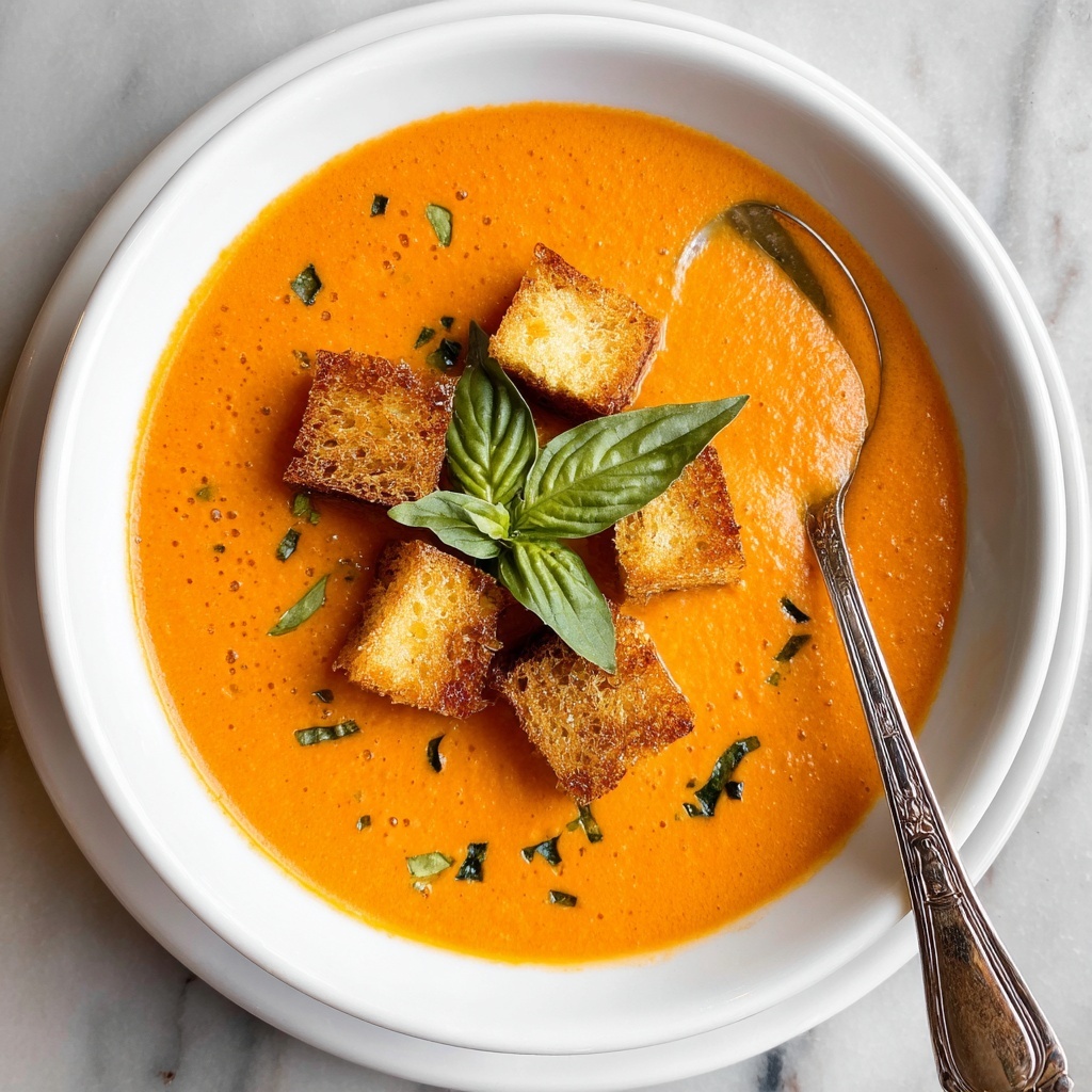 Creamy Tomato Basil Soup Recipe - Recipe Image