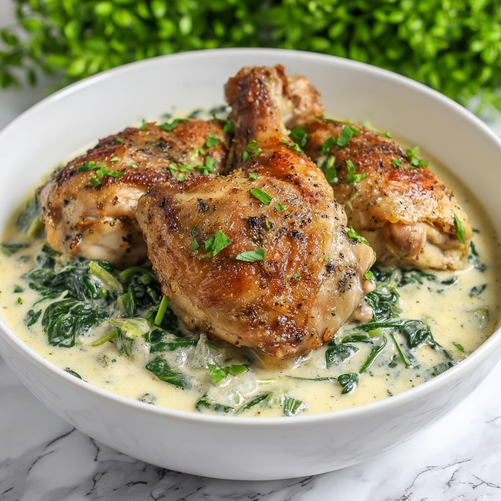 Creamy Chicken and Spinach Casserole Recipe - Recipe Image