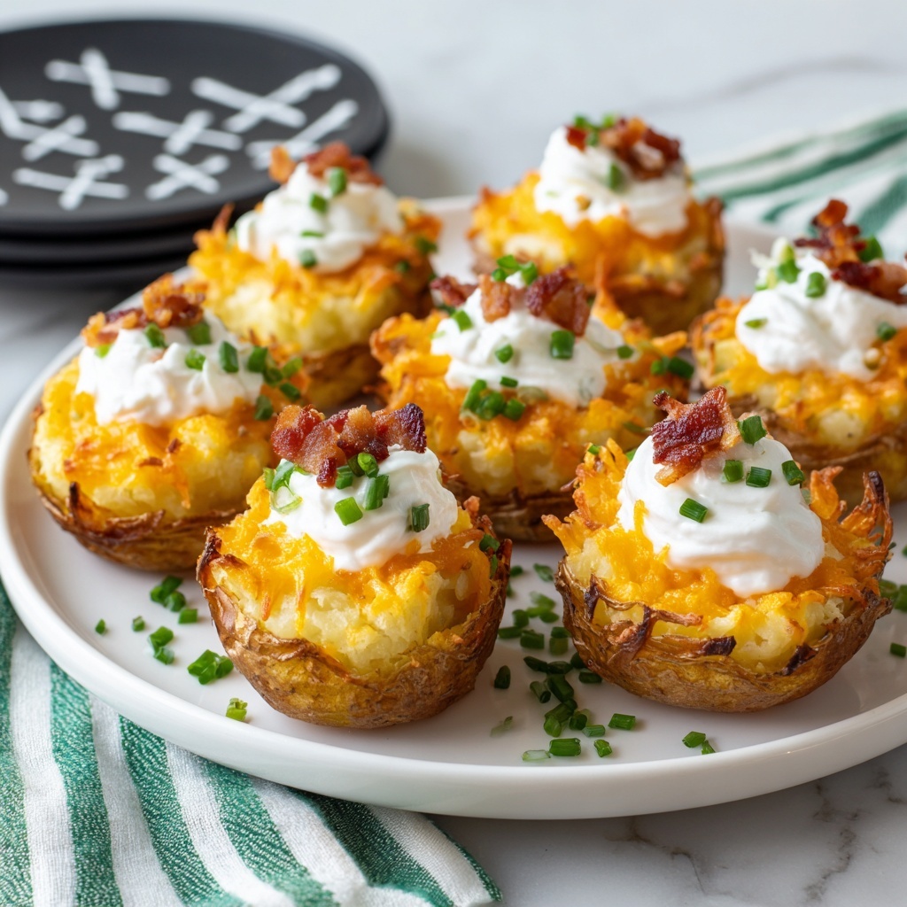 Cheesy Baked Potato Cups Recipe - Recipe Image