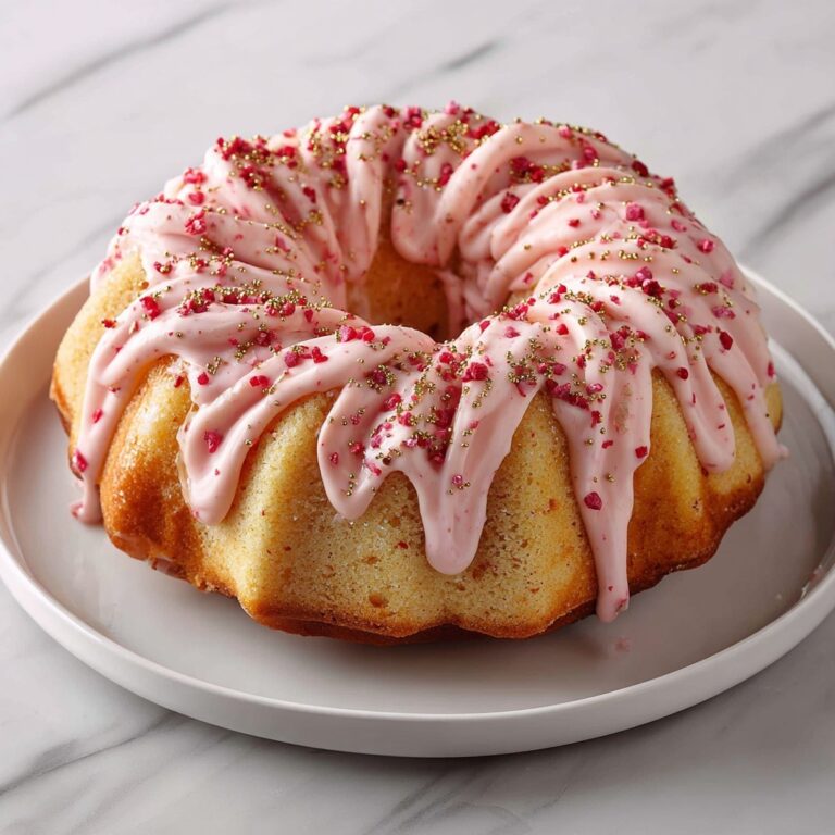 Strawberry Italian Cream Pound Cake Recipe
