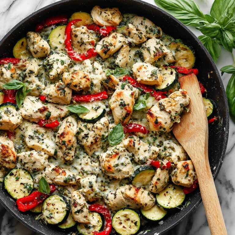 Italian Chicken Skillet with Pesto Recipe