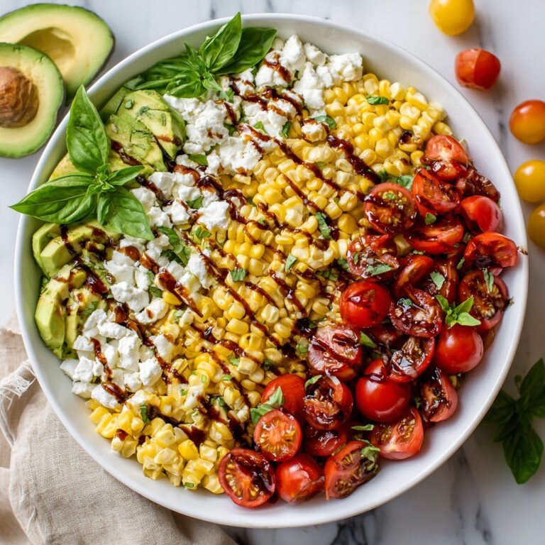 Fresh Corn and Tomato Caprese Salad Recipe