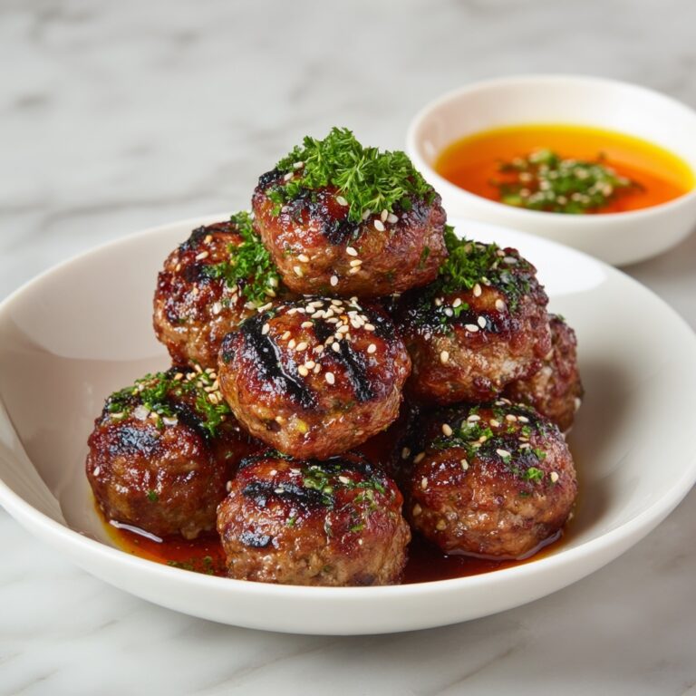 Korean BBQ Meatballs with Spicy Mayo Dip Recipe