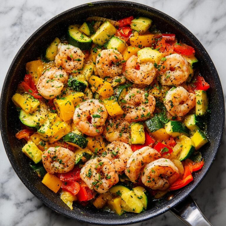 Easy Shrimp Vegetable Skillet Recipe