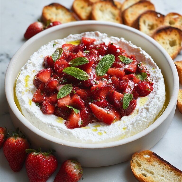 Whipped Feta Dip with Roasted Strawberries Recipe