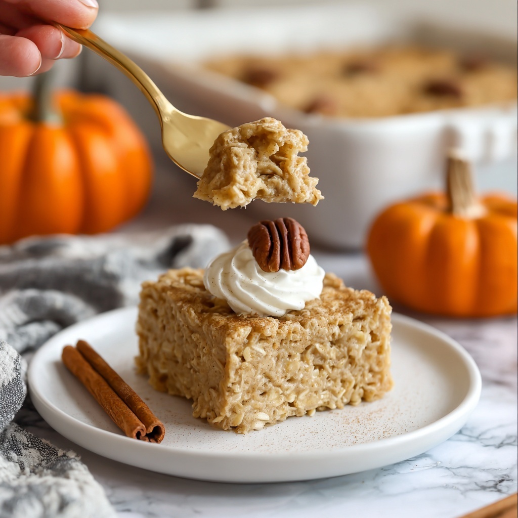 Pumpkin Baked Oatmeal Recipe - Recipe Image