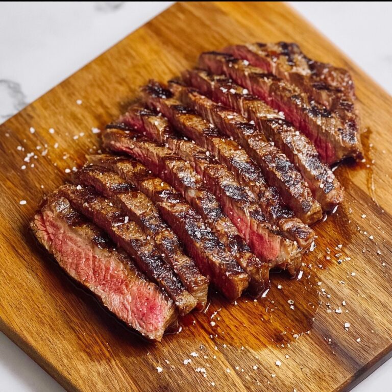 Grilled Balsamic and Garlic Flank Steak Recipe