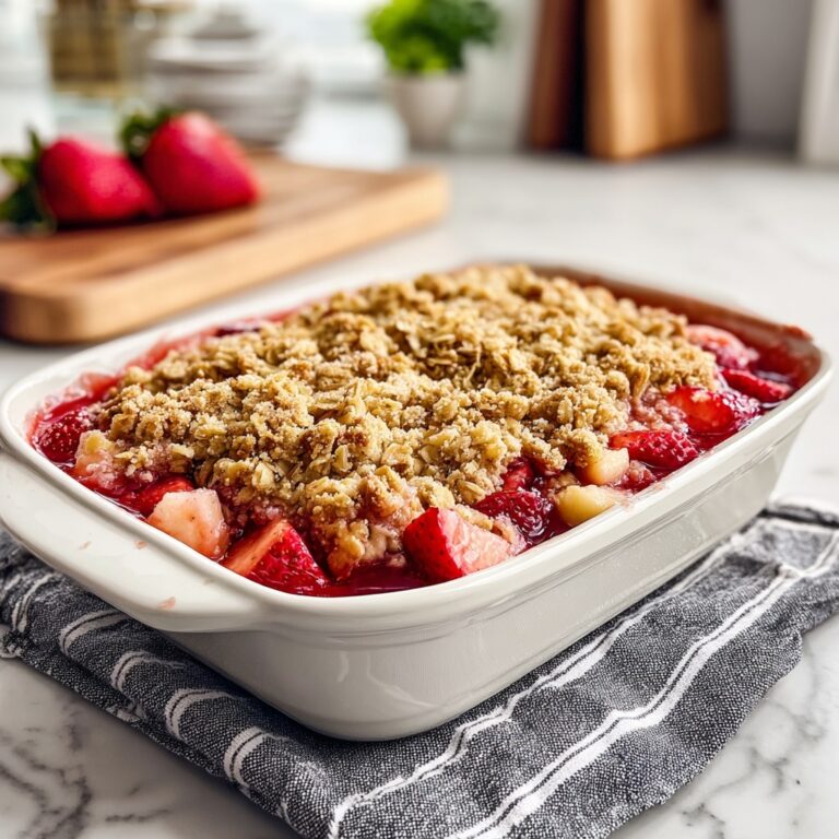Strawberry Rhubarb Crisp Recipe