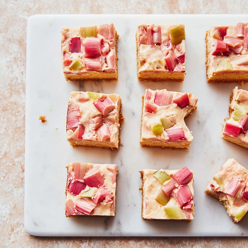 Rhubarb Custard Bars Recipe - Recipe Image