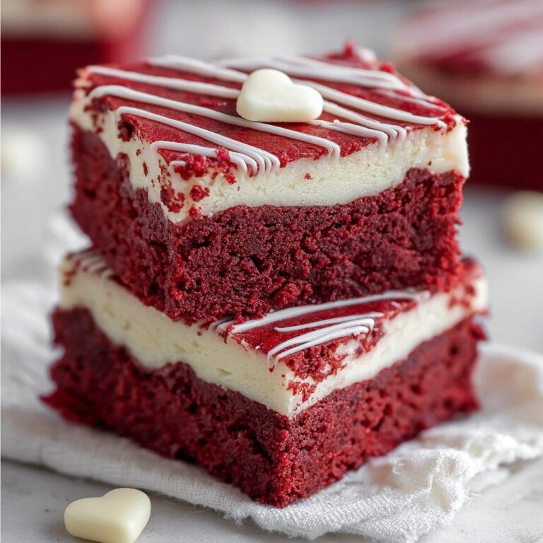 Red Velvet Brownies with White Chocolate Chips Recipe