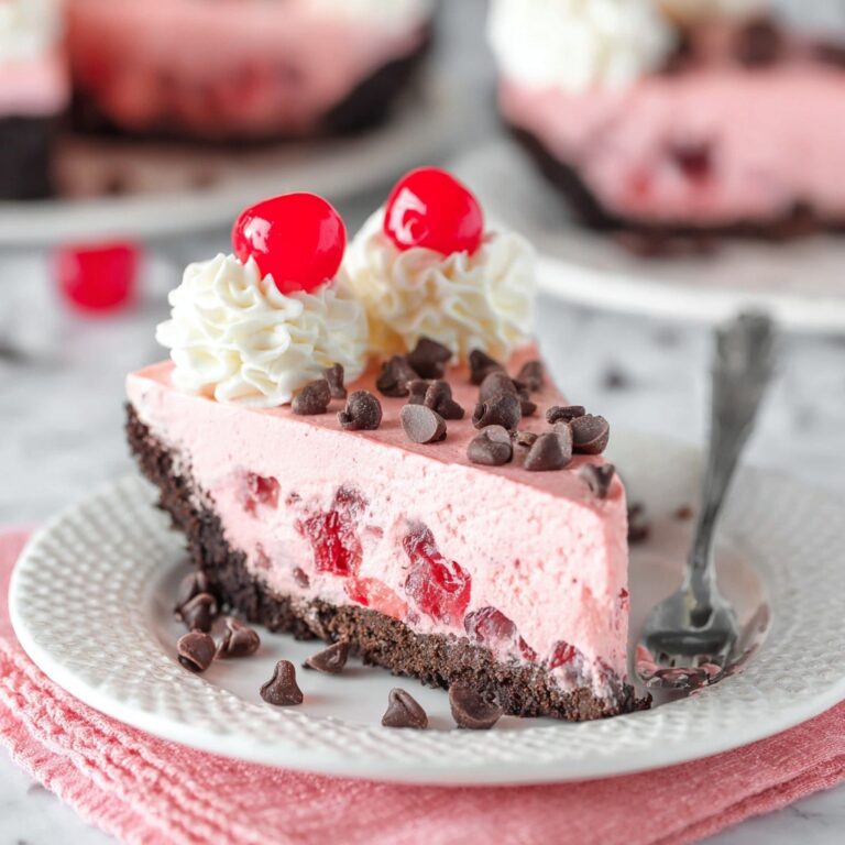 Cherry Chocolate Chip Ice Cream Pie Recipe