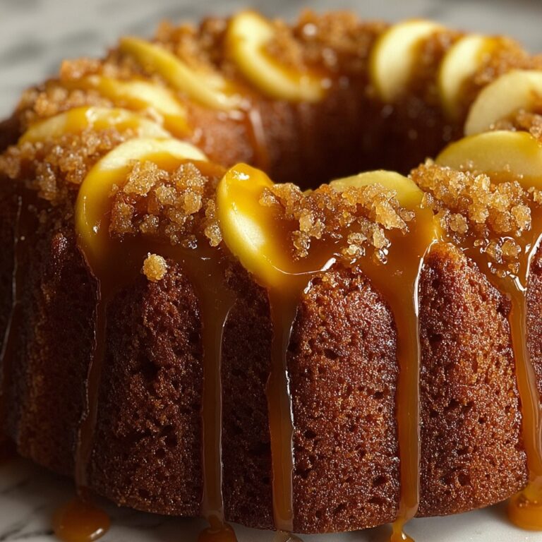 Caramelized Peach and Brown Sugar Pound Cake Recipe