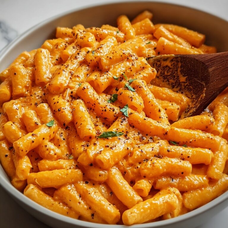 Radiatore Pasta in Creamy Garlic Parmesan Sauce Recipe