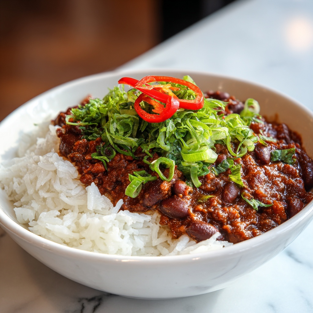 Easy Chili Beans and Rice Recipe - Recipe Image