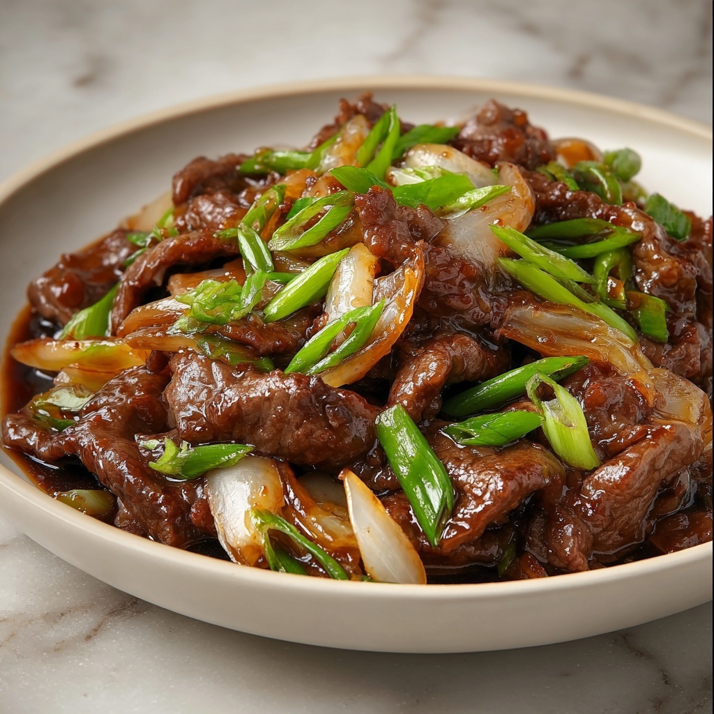 Chinese Beef and Onion Stir Fry Recipe - Recipe Image