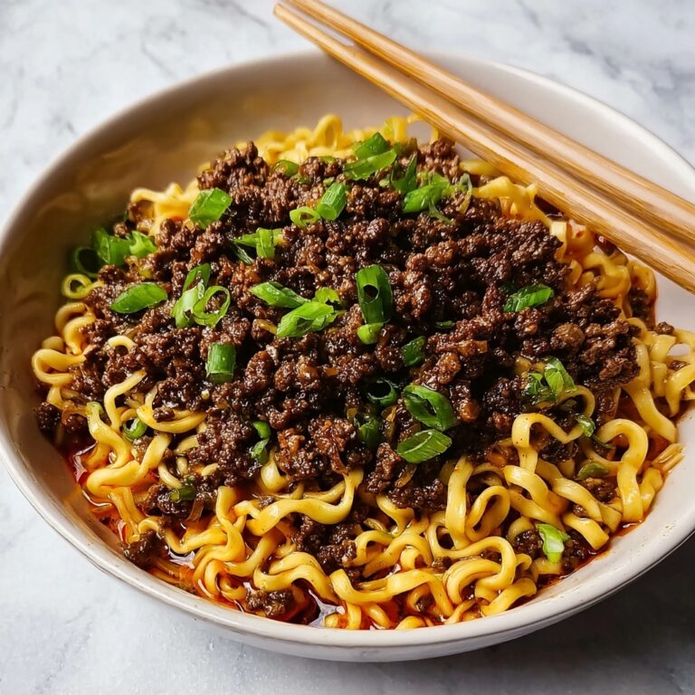 Mongolian Ground Beef Noodles Recipe