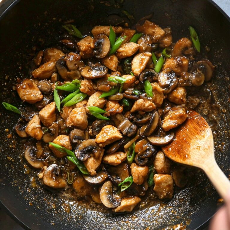 Black Pepper Chicken with Mushrooms Recipe