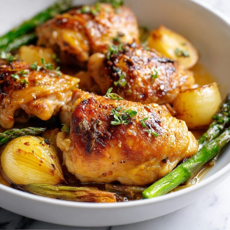 One-Pan Roasted Chicken with Spring Vegetables Recipe