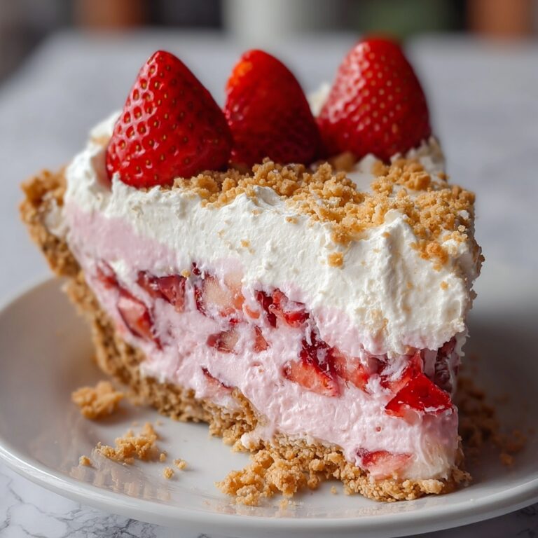 No-Bake Strawberry Crunch Cheesecake Recipe