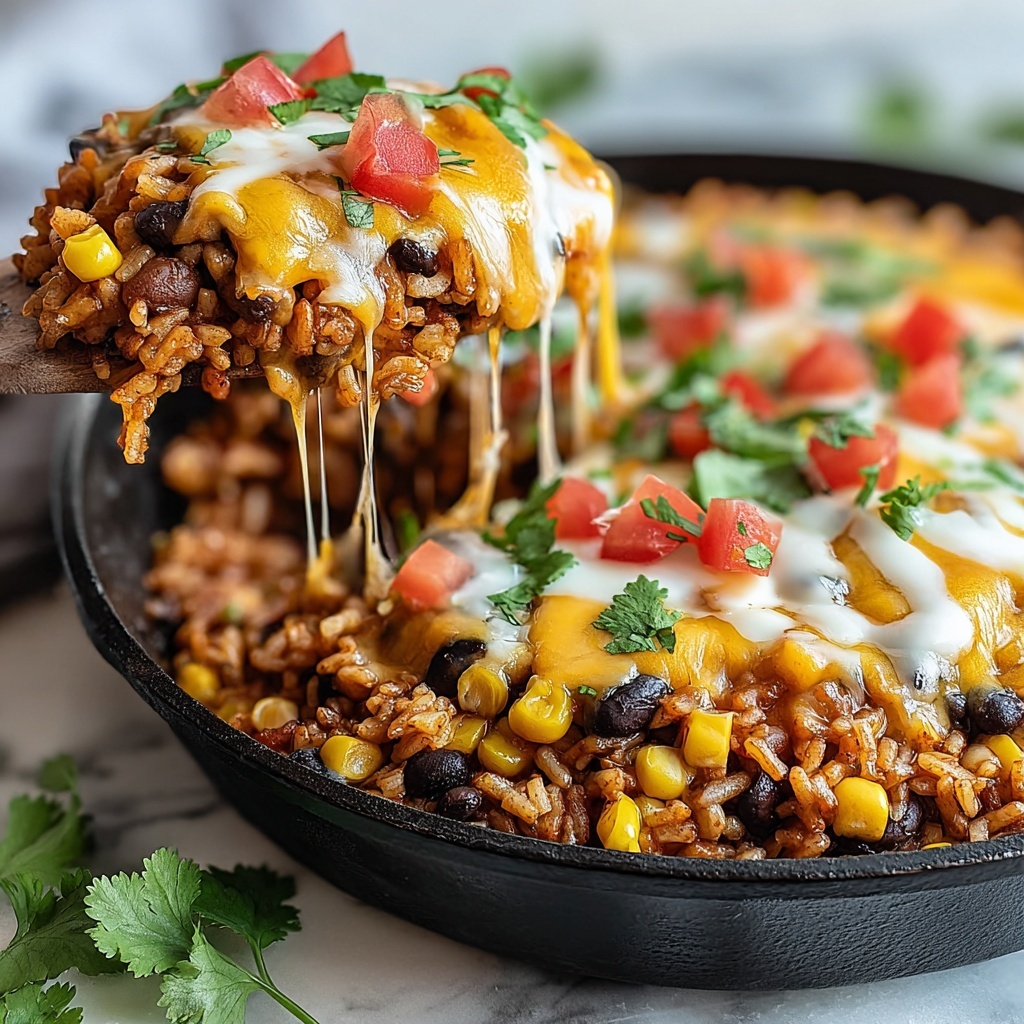 One-Pot Taco Rice Skillet Recipe - Recipe Image