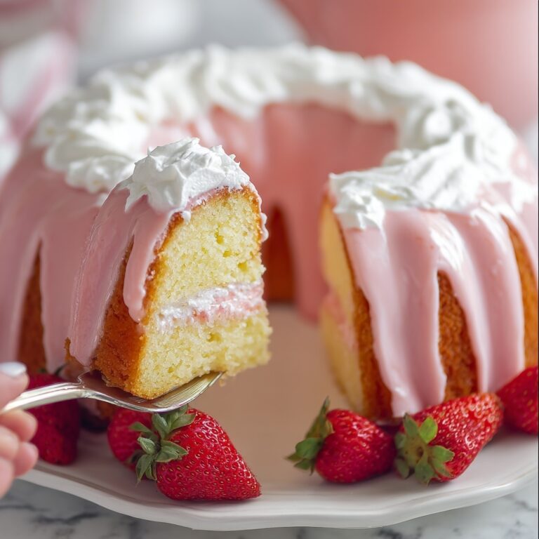Strawberry Buttermilk Pound Cake Recipe