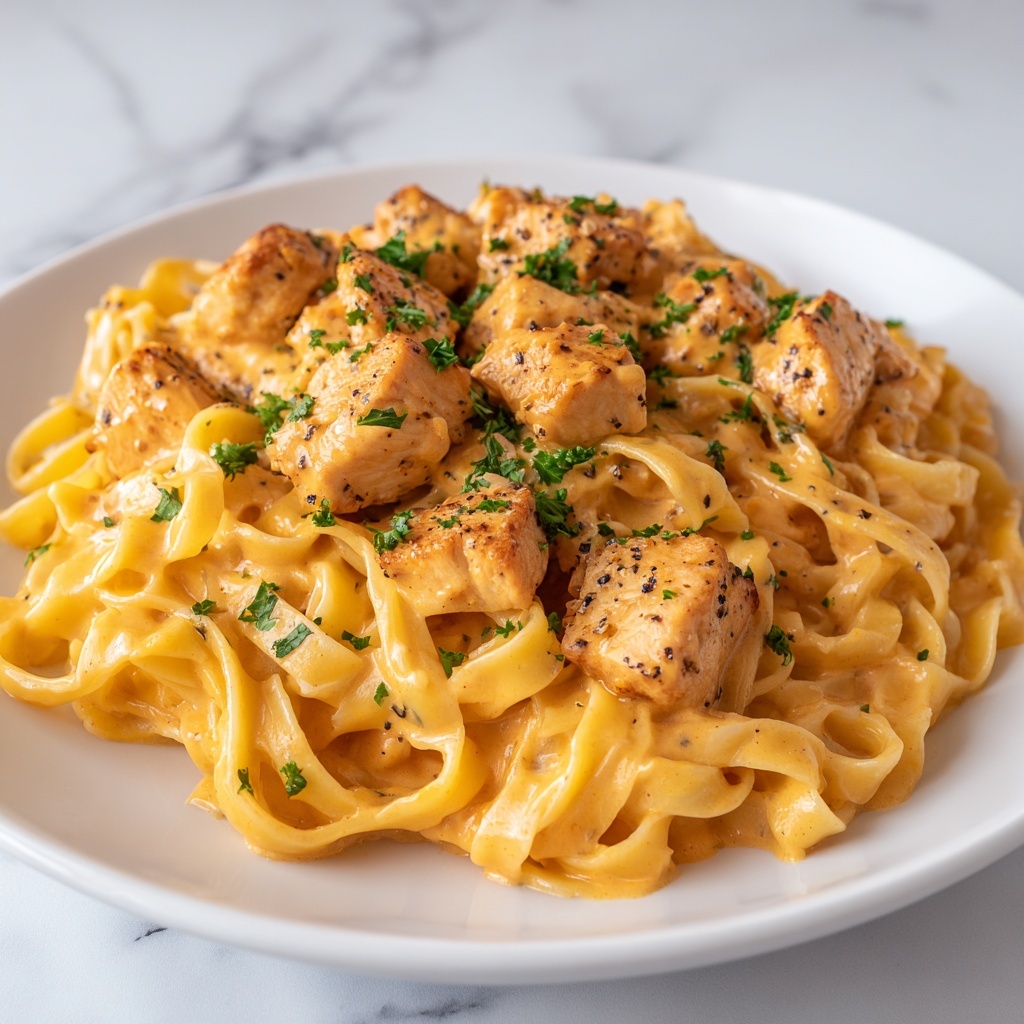 Cowboy Butter Chicken Linguine Recipe - Recipe Image