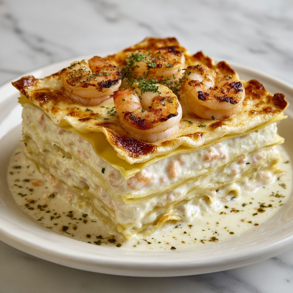 Seafood Lasagna with Shrimp & Crab Recipe - Recipe Image