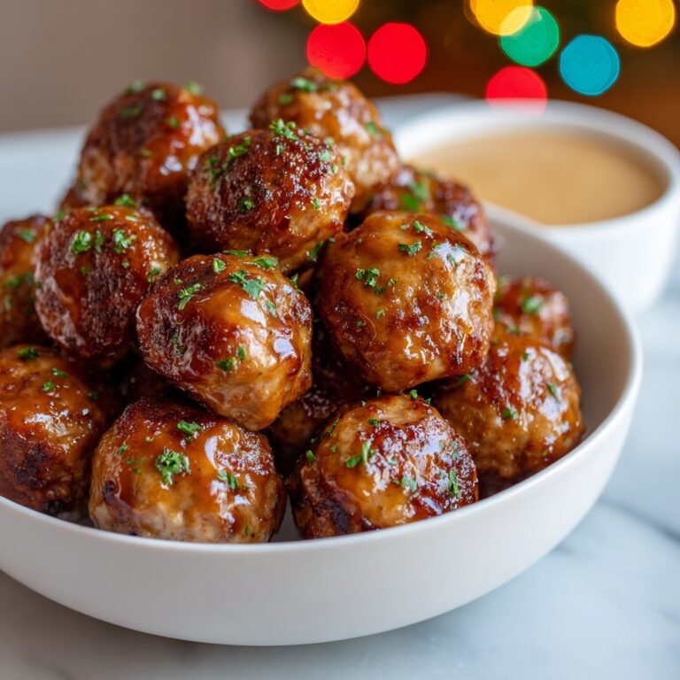 Juicy Korean-Style BBQ Meatballs with Spicy Mayo Sauce Recipe