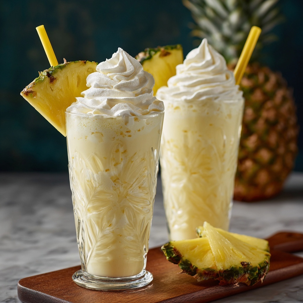 Pina Colada Milkshakes Recipe - Recipe Image