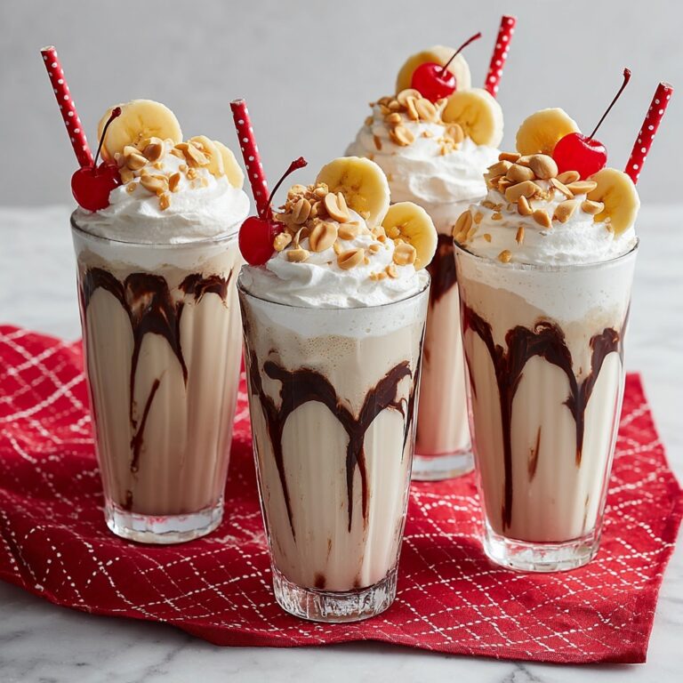 Banana Split Milkshakes Recipe