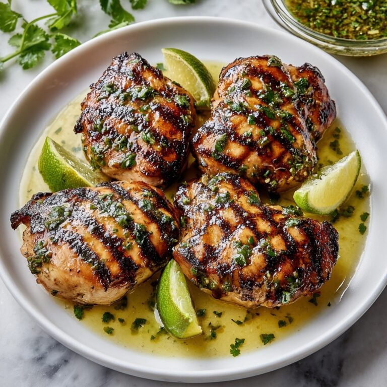 Charred Cilantro Lime Chicken Thighs Recipe